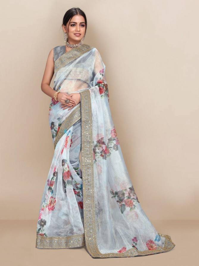 Jasmine 1 New Exclusive  Wear Organza Silk Designer Fancy Saree Collection